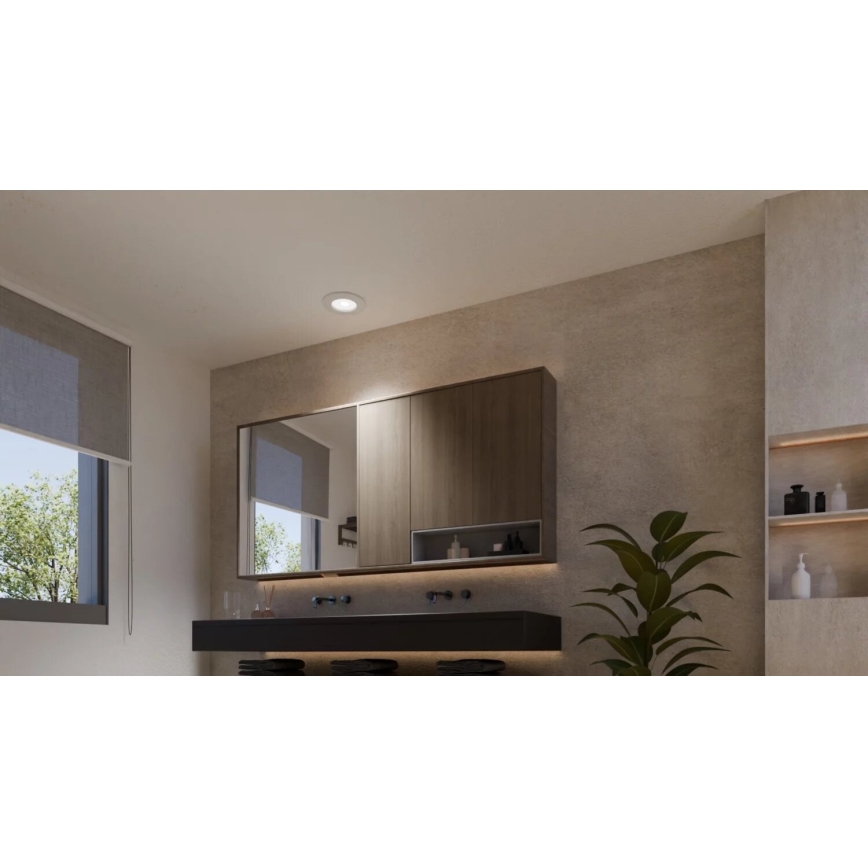 Philips - Foco de encastrar LED RGBW para casa de banho com regulação Hue SLIM LED/8,3W/230V 2000-6500K IP44 branco