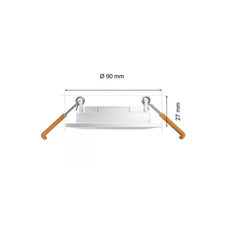 Philips - Foco de encastrar LED RGBW para casa de banho com regulação Hue SLIM LED/8,3W/230V 2000-6500K IP44 branco