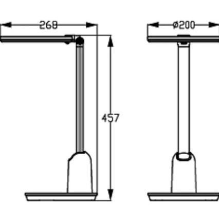 Philips - Lâmpada de mesa LED tátil regulável EINSTEIN SCENE SWITCH LED/15W/230V 2800/4000/5100K CRI94