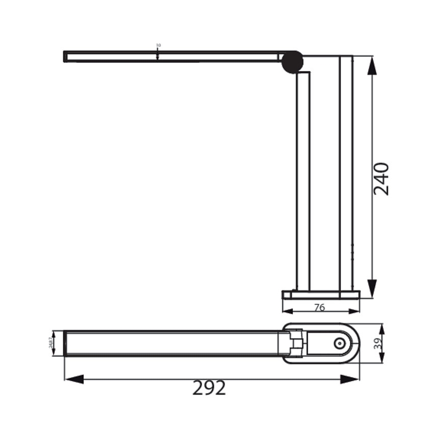 Philips - Lâmpada de mesa tátil LED regulável AMBER LED/5W/5V 1800 mAh branca