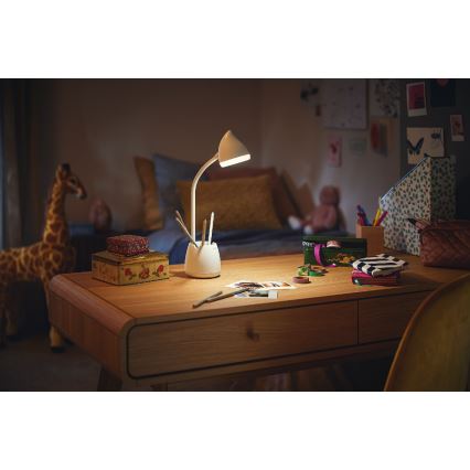 Philips - Lâmpada de mesa LED tátil regulável HAT LED/4,5W/5V 1800 mAh 3000/4000/5700K CRI 90
