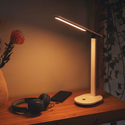 Philips - Lâmpada de mesa tátil LED regulável IVORY LED/5W/5V 3000 mAh 2700/3600/5000K CRI 90