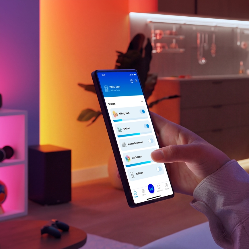 Philips - Candeeiro de mesa regulável LED RGB+TW SMART LED/9W/230V 2200-6500K Wi-Fi