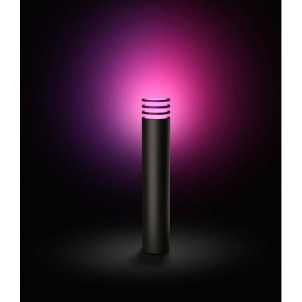 Philips - Lâmpada LED RGB regulável para exterior Hue LUCCA 1xE27/8,1W/230V 77 cm 1000-20000K IP44