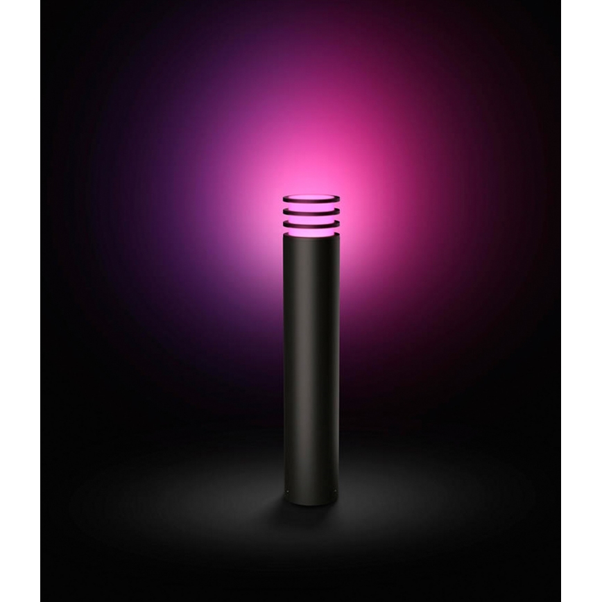 Philips - Lâmpada LED RGB regulável para exterior Hue LUCCA 1xE27/8,1W/230V 77 cm 1000-20000K IP44