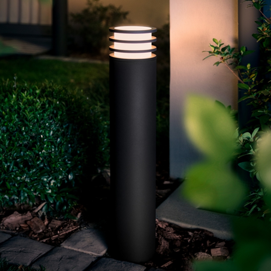 Philips - Lâmpada LED RGB regulável para exterior Hue LUCCA 1xE27/8,1W/230V 77 cm 1000-20000K IP44