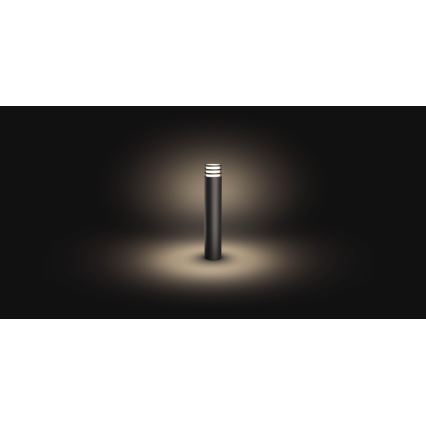 Philips - Lâmpada LED RGB regulável para exterior Hue LUCCA 1xE27/8,1W/230V 77 cm 1000-20000K IP44