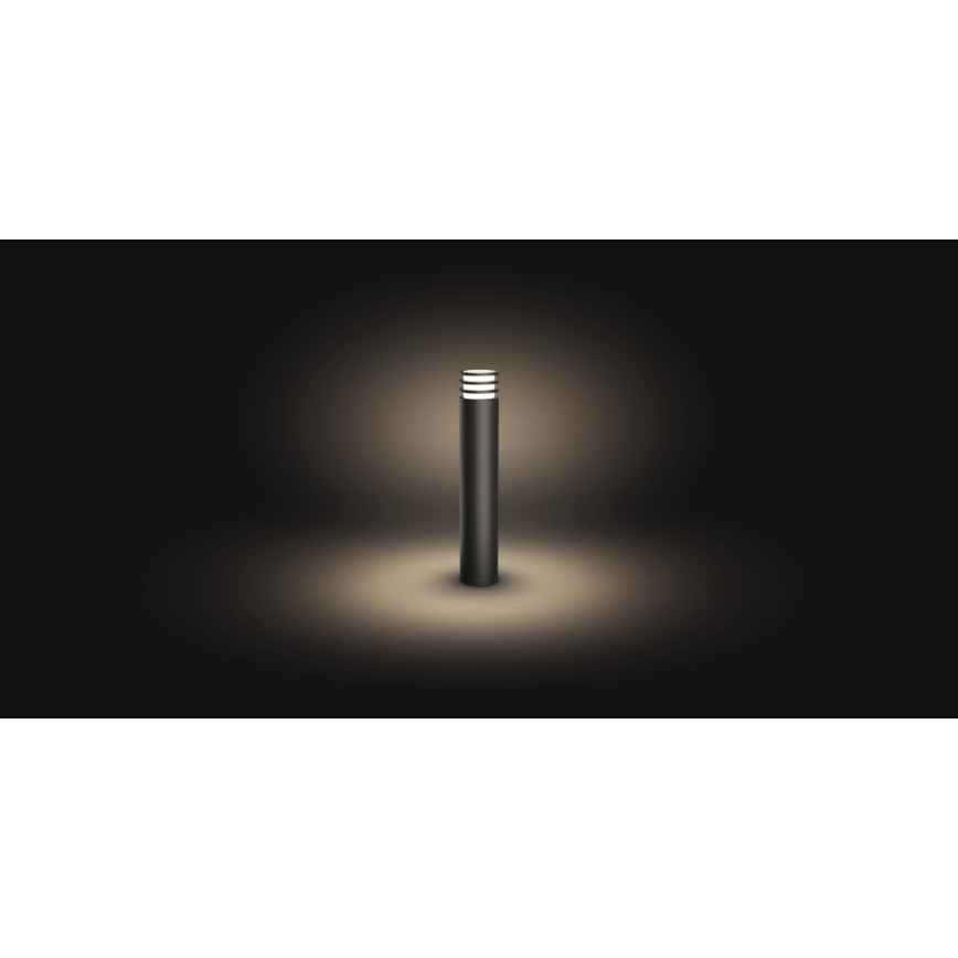 Philips - Lâmpada LED RGB regulável para exterior Hue LUCCA 1xE27/8,1W/230V 77 cm 1000-20000K IP44