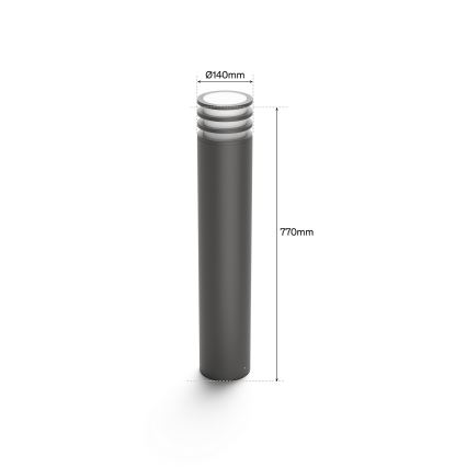 Philips - Lâmpada LED RGB regulável para exterior Hue LUCCA 1xE27/8,1W/230V 77 cm 1000-20000K IP44