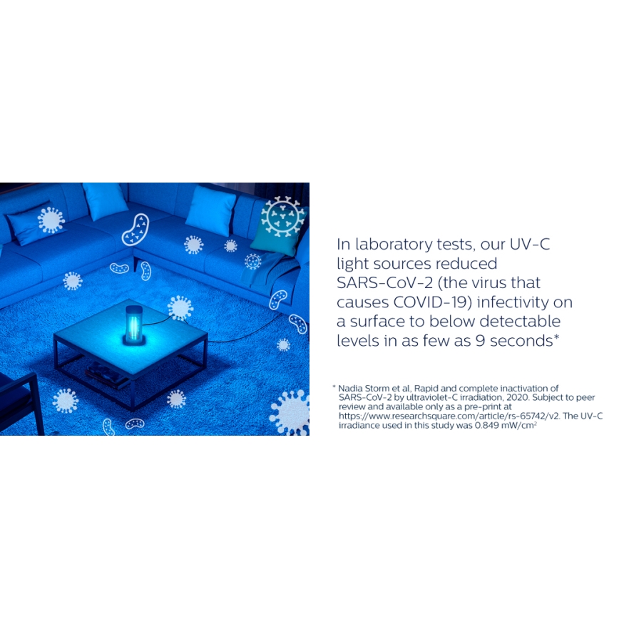Philips - Lâmpada germicida desinfetante com sensor UV-C/24W/230V