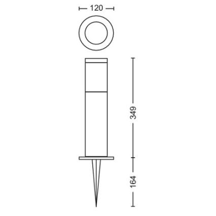 Philips - Lâmpada LED de exterior GARDENLINK LED/6W/230V 2700K IP44