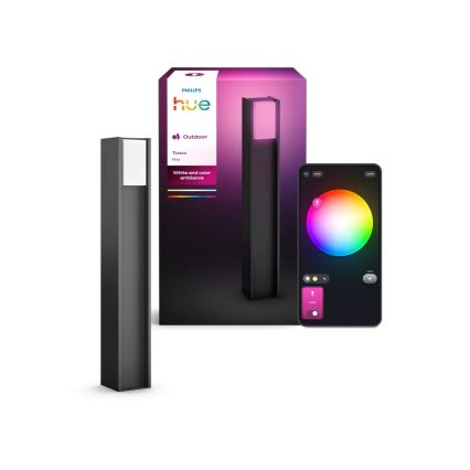 Philips - Lâmpada LED regulável de exterior Hue TURACO 1xE27/8,1W/230V 80 cm IP44