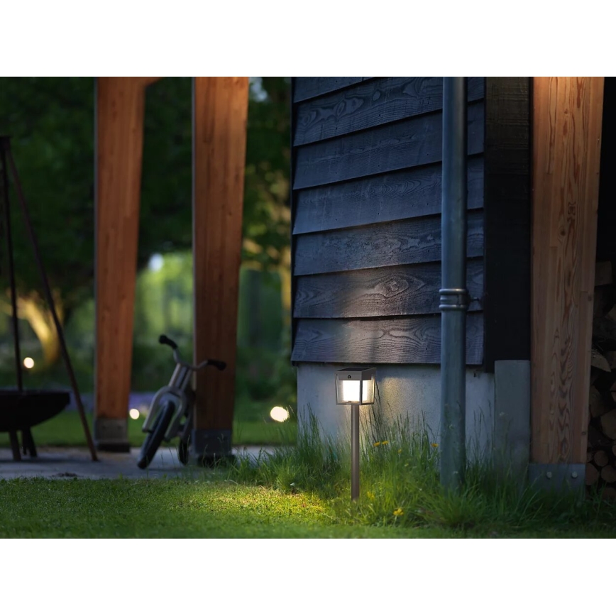 Philips - Lâmpada solar LED com sensor de movimento e crepúsculo BLAISE LED/1,5W/3,7V 2600 mAh 3000K IP44