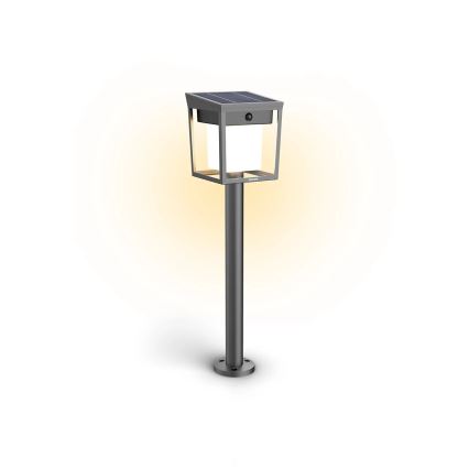 Philips - Lâmpada solar LED com sensor de movimento e crepúsculo BLAISE LED/1,5W/3,7V 2600 mAh 3000K IP44