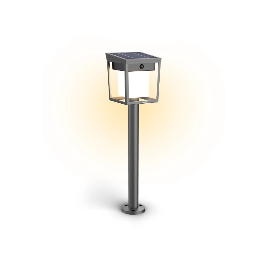 Philips - Lâmpada solar LED com sensor de movimento e crepúsculo BLAISE LED/1,5W/3,7V 2600 mAh 3000K IP44