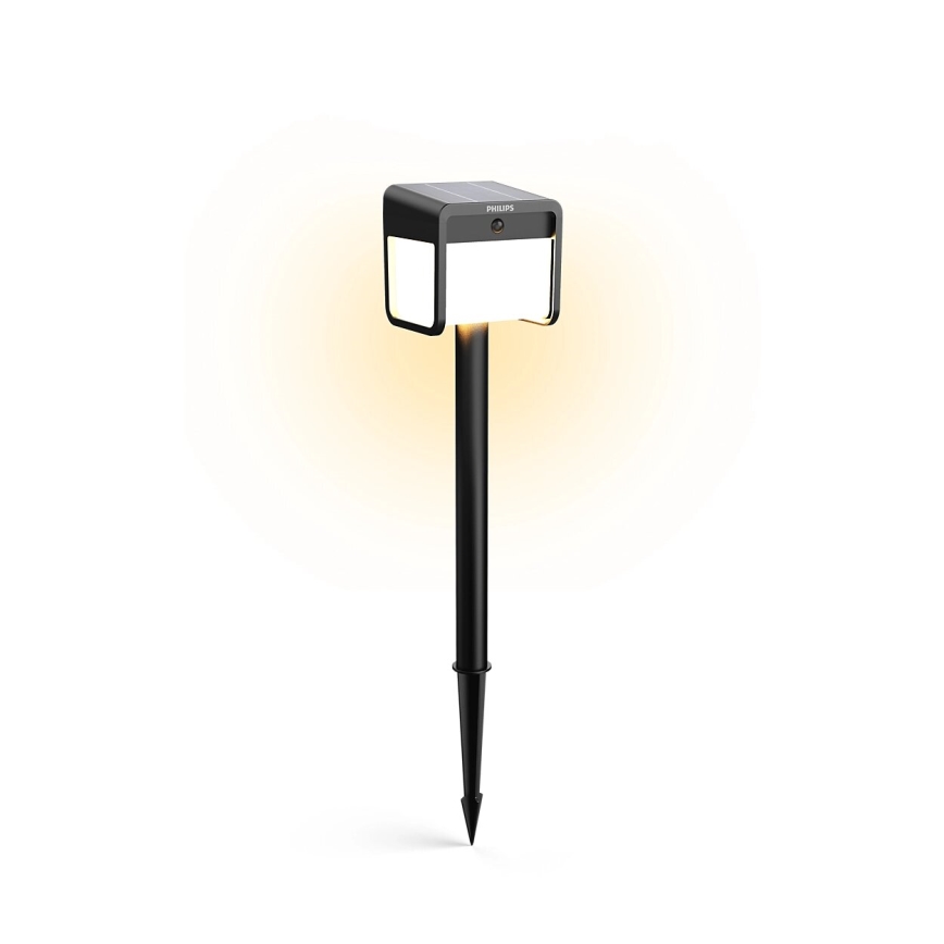 Philips - Lâmpada solar LED com sensor de movimento e crepúsculo EZRA LED/1,8W/3,7V 2600 mAh 3000K IP44