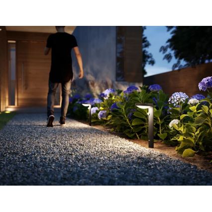 Philips - Lâmpada solar LED com sensor de movimento e crepúsculo LED/1,2W/4V 1800 mAh 3000K IP44