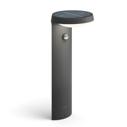 Philips - Lâmpada solar LED com sensor de movimento e crepúsculo LED/1,2W/4V 1800 mAh 3000K IP44