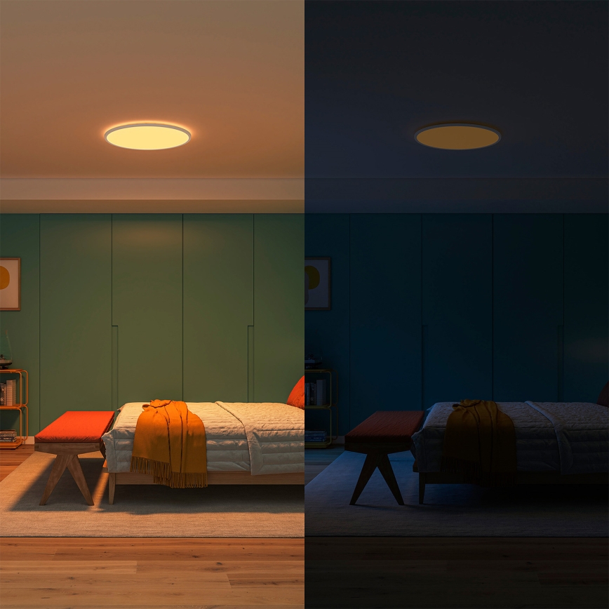 Philips - Luminária de tecto LED dimerizável SUPERSLIM LED/32W/230V 2700-6500K Wi-Fi