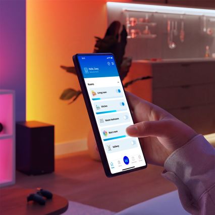 Philips - Luminária de tecto LED dimerizável SUPERSLIM LED/32W/230V 2700-6500K Wi-Fi