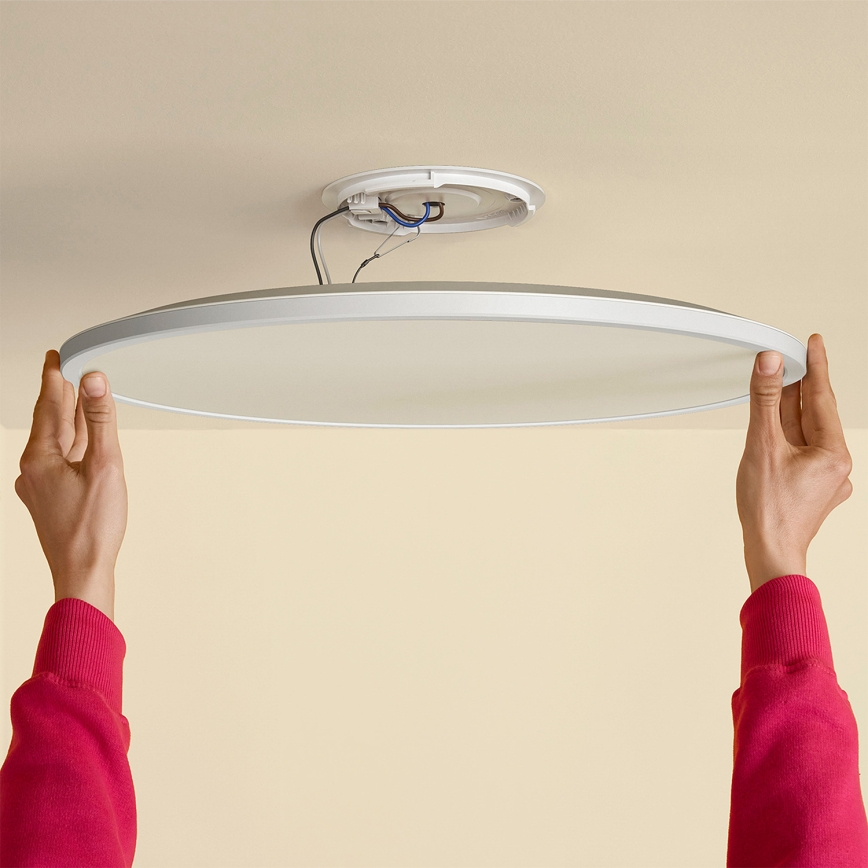 Philips - Luminária de tecto LED dimerizável SUPERSLIM LED/32W/230V 2700-6500K Wi-Fi
