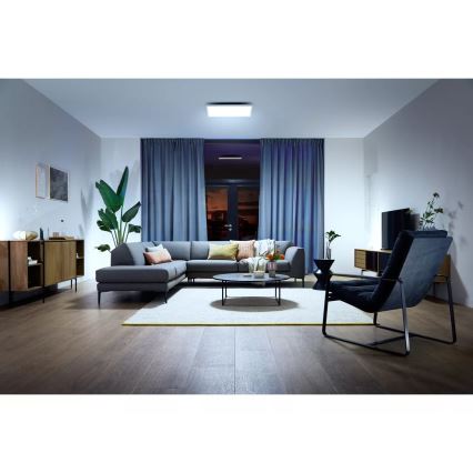 Philips - Luminária de teto LED regulável Hue AURELLE LED/39W/230V 2200-6500K 60x60 cm branca