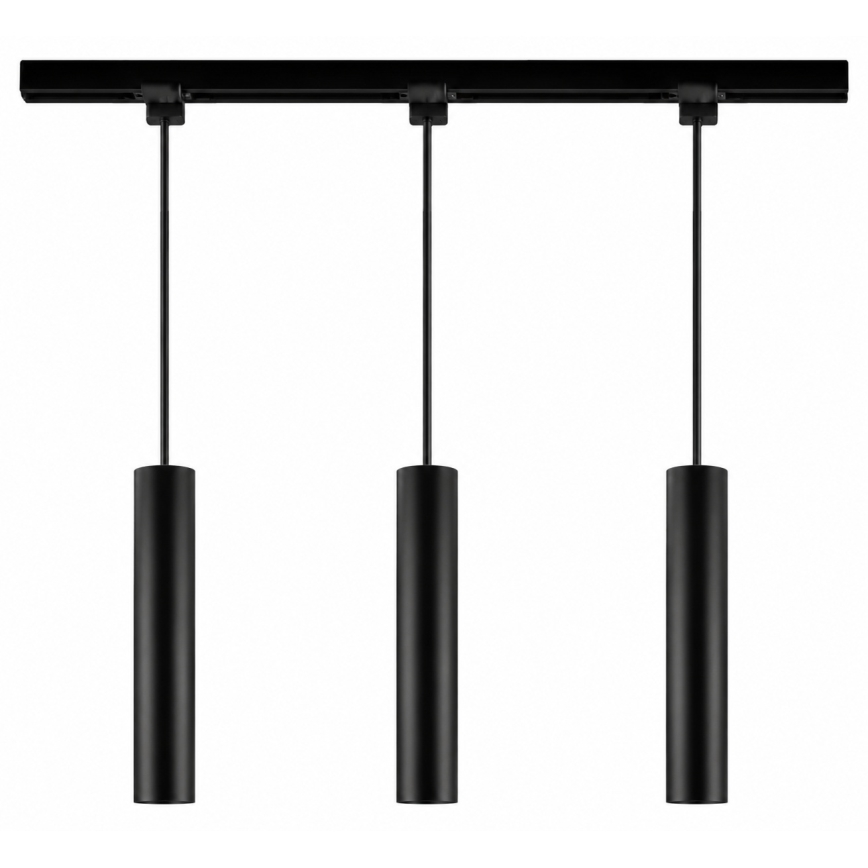 Philips - Lustre LED RGBW regulável suspenso por cabo para sistema de trilhos EASYLINK HUE 3xGU10/4,7W/230V 2200-6500K 1m preto + Hue bridge