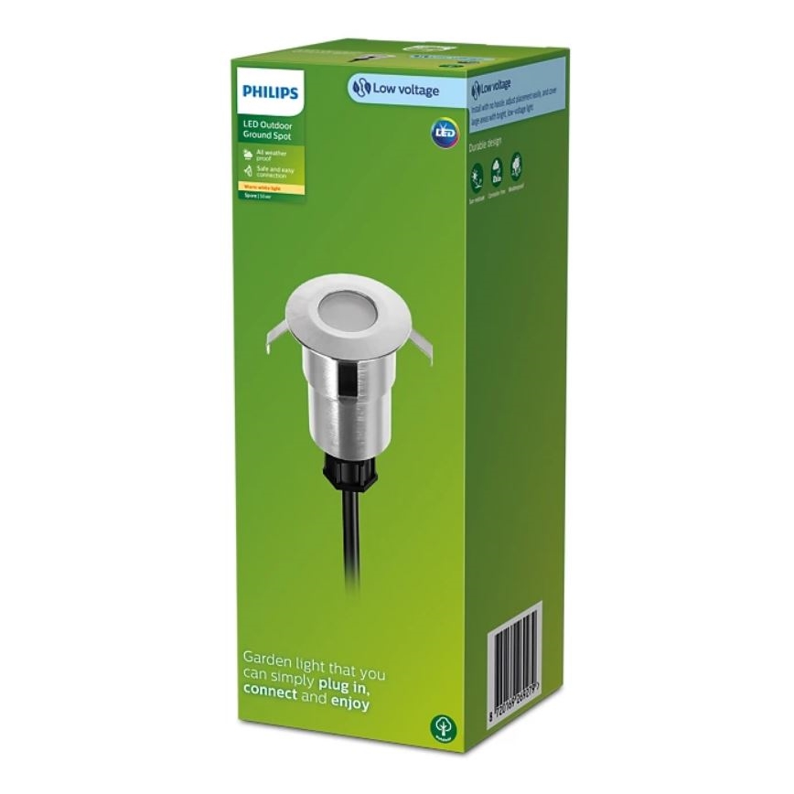 Philips - Luminária embutida LED para exterior SPORE LED/1W/24V IP67