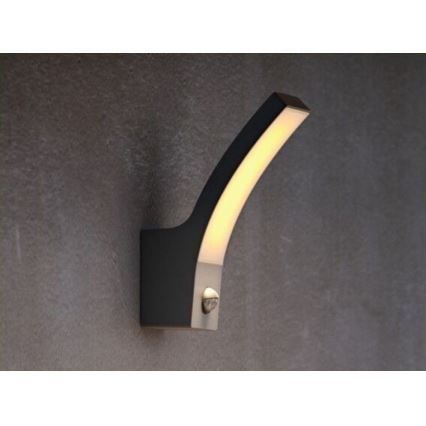 Philips - Luminária de parede exterior LED com sensor LED/12W/230V 2700K IP44
