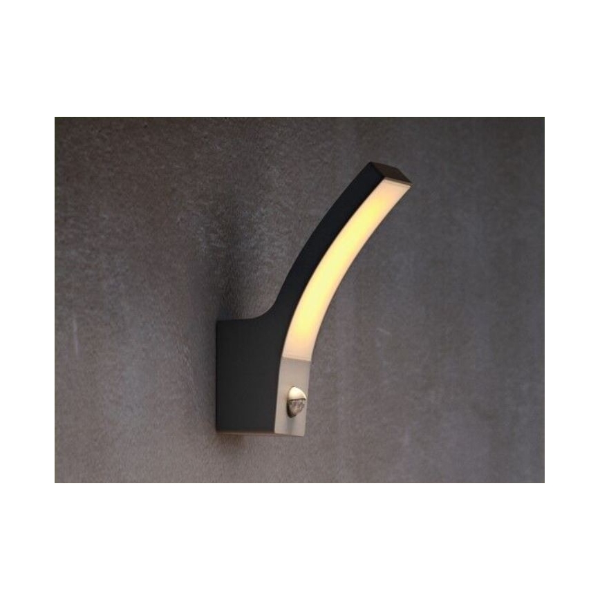 Philips - Luminária de parede exterior LED com sensor LED/12W/230V 2700K IP44