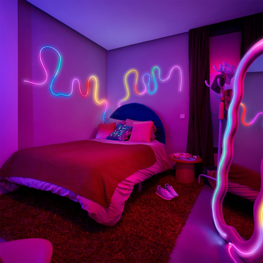 Philips - Fita LED RGBIC regulável SMART NEON FLEX 10m LED/45W/230V 2700-6500K Wi-Fi