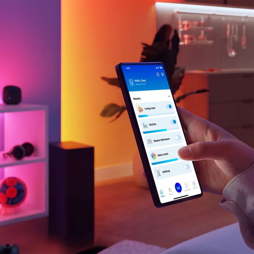 Philips - Fita LED RGBIC regulável SMART NEON FLEX 10m LED/45W/230V 2700-6500K Wi-Fi