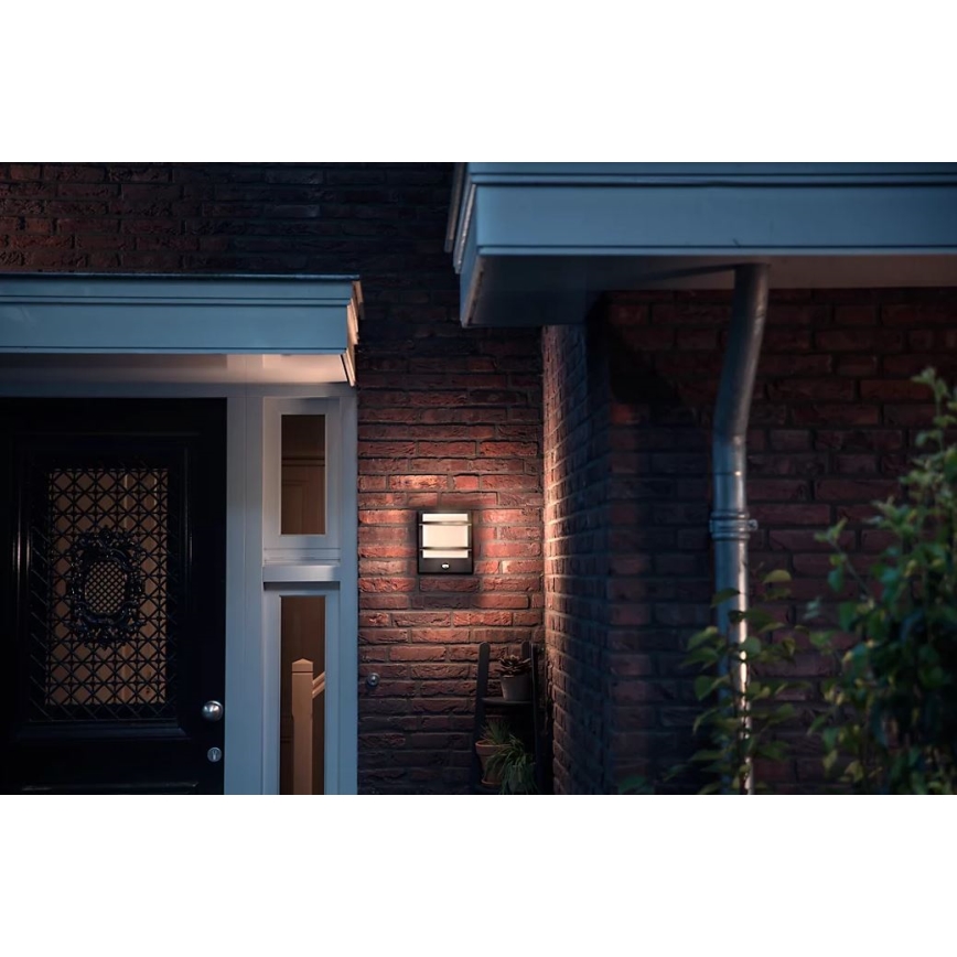 Philips - LED Iluminação de parede exterior com sensor PETRONIA LED/3,8W/230V IP44