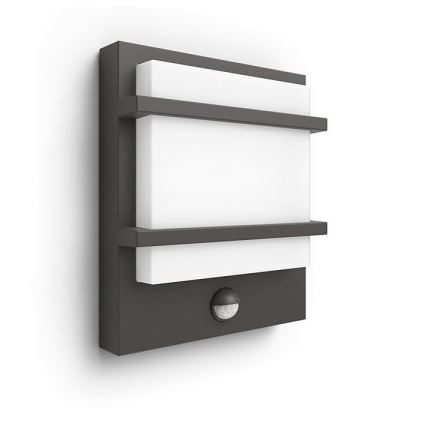 Philips - LED Iluminação de parede exterior com sensor PETRONIA LED/3,8W/230V IP44