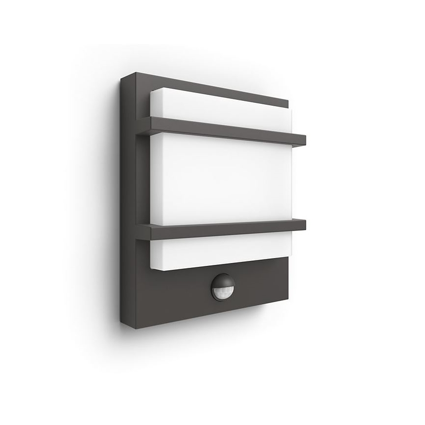 Philips - LED Iluminação de parede exterior com sensor PETRONIA LED/3,8W/230V IP44