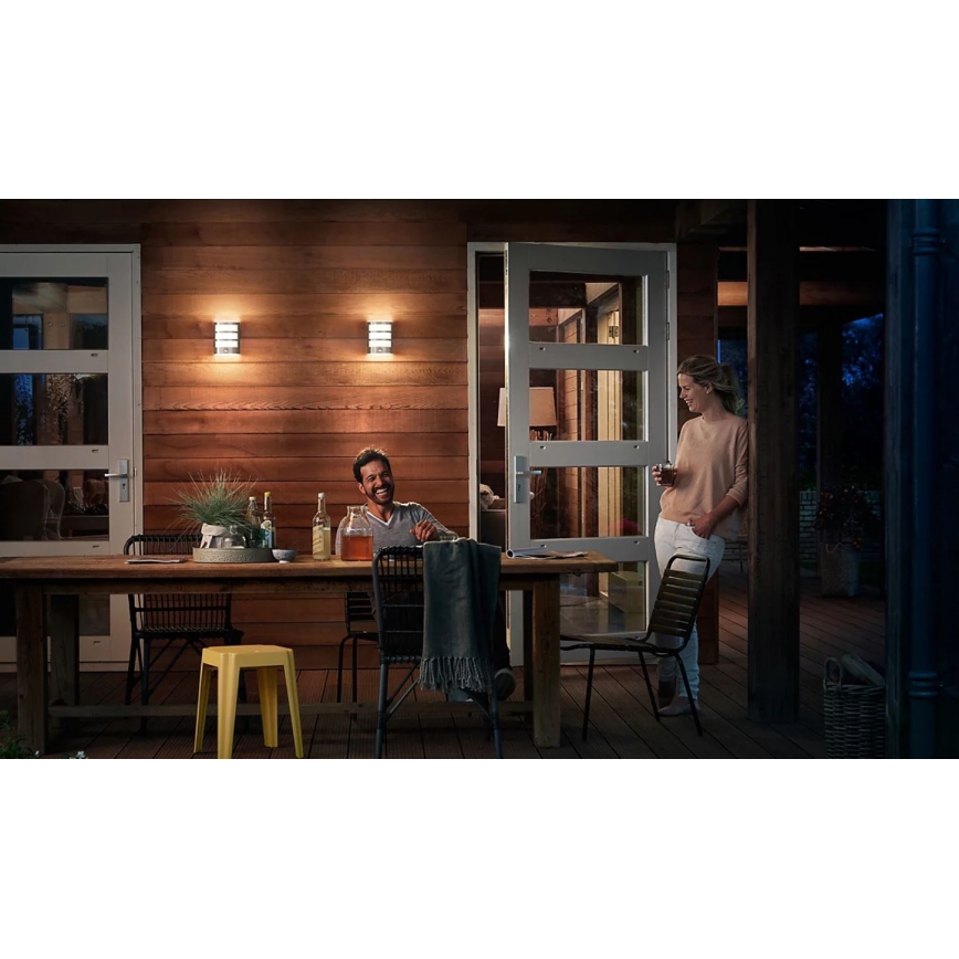 Philips - LED Iluminação de parede exterior com sensor PYTHON LED/3,8W/230V IP44