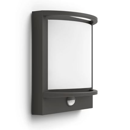 Philips - LED Iluminação de parede exterior com sensor SAMONDRA LED/3,8W/230V IP44