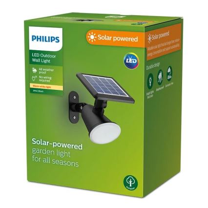 Philips - Luminária de parede solar LED JIVIX LED/1,4W/3,7V 1800 mAh IP44