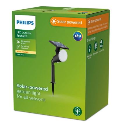 Philips - Luminária de ponto solar LED JIVIX LED/1,4W/3,7V 1800 mAh IP44