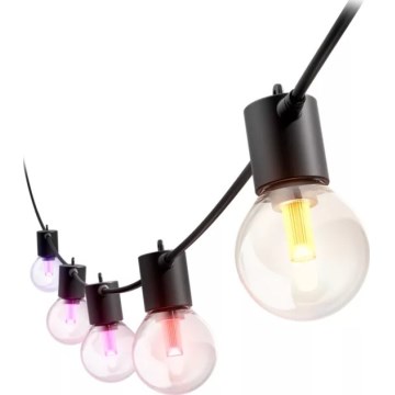 Philips - LED RGBW Cordão de extensão dimerizável para exterior Hue FESTAVIA 10xLED 7m IP65