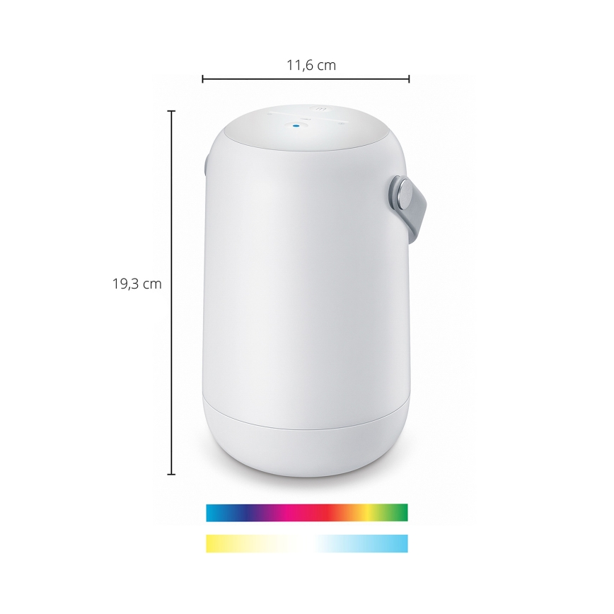 Philips - Candeeiro de Mesa Tátil Portátil LED RGBW Regulável SMART LED/13,5W/3,6V 2200-6500K Wi-Fi 1800 mAh