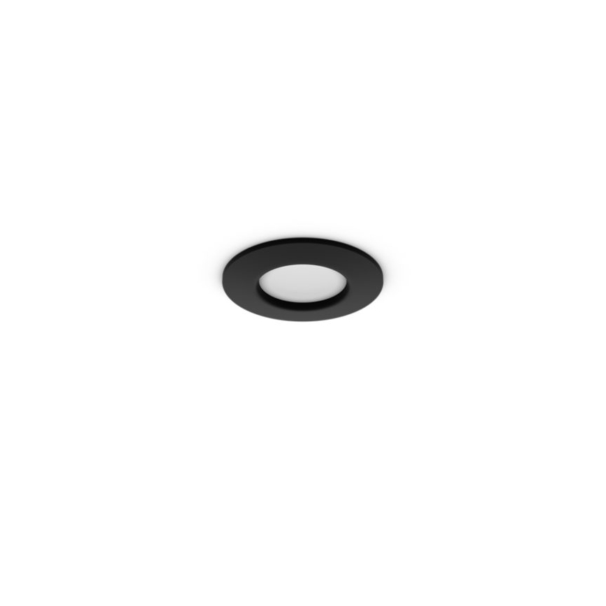 Philips - Luminária de embutir LED RGBW regulável para casa de banho Hue SLIM LED/8,3W/230V 1000-20000K preta P44
