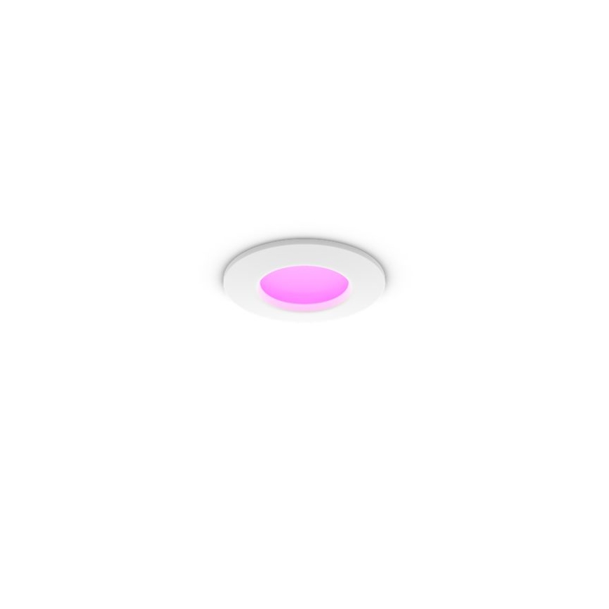 Philips - Luminária embutida de teto LED RGBW regulável para casa de banho Hue SLIM LED/8,3W/230V 1000-20000K branca IP44