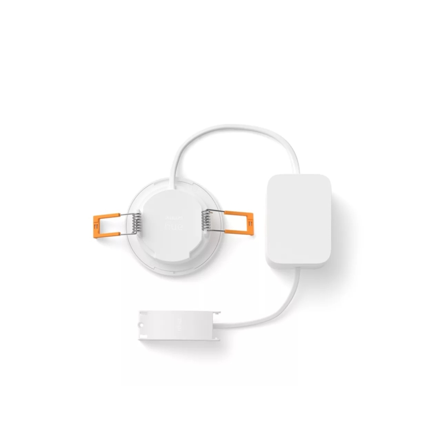 Philips - Luminária embutida de teto LED RGBW regulável para casa de banho Hue SLIM LED/8,3W/230V 1000-20000K branca IP44