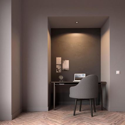 Philips - Luminária de embutir LED RGBW dimerizável DONEGAL 1xGU10/4,8W/230V + comando remoto