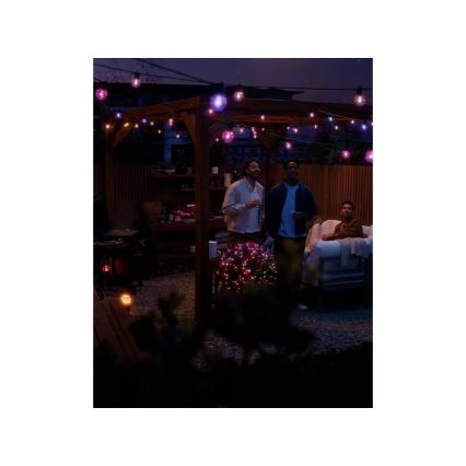 Philips - LED RGBW Cordão de extensão dimerizável para exterior Hue FESTAVIA 10xLED 7m IP65