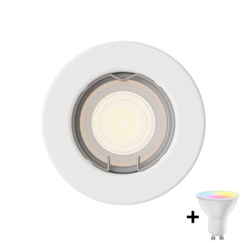 Philips - LED RGBW luminária de embutir dimerizável PERIDOT 1xGU10/6,5W/230V 2700-6500K branca