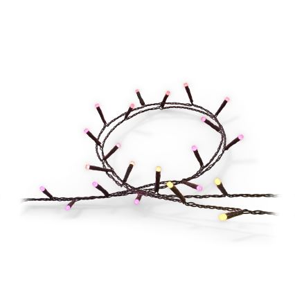 Philips - LED RGBW Regulação exterior corrente HUE WHITE AND COLOR AMBIANCE 250xLED 24,4 m 2000-6500K IP54