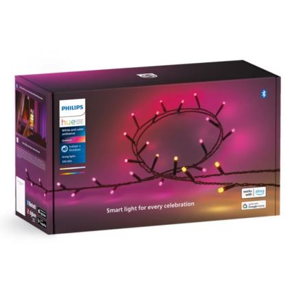 Philips - LED RGBW Regulação exterior corrente HUE WHITE AND COLOR AMBIANCE 250xLED 24,4 m 2000-6500K IP54