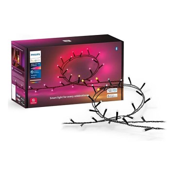 Philips - LED RGBW Regulação exterior corrente HUE WHITE AND COLOR AMBIANCE 250xLED 24,4 m 2000-6500K IP54